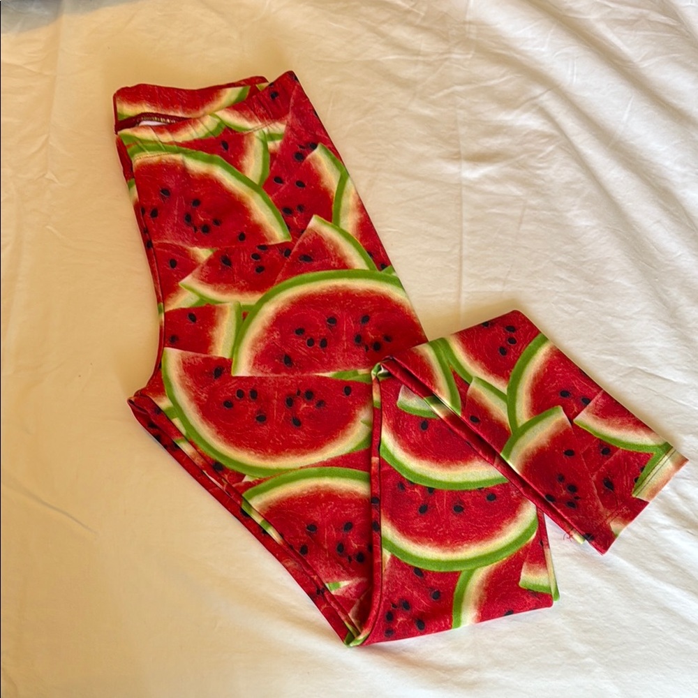 Watermelon Print Leggings